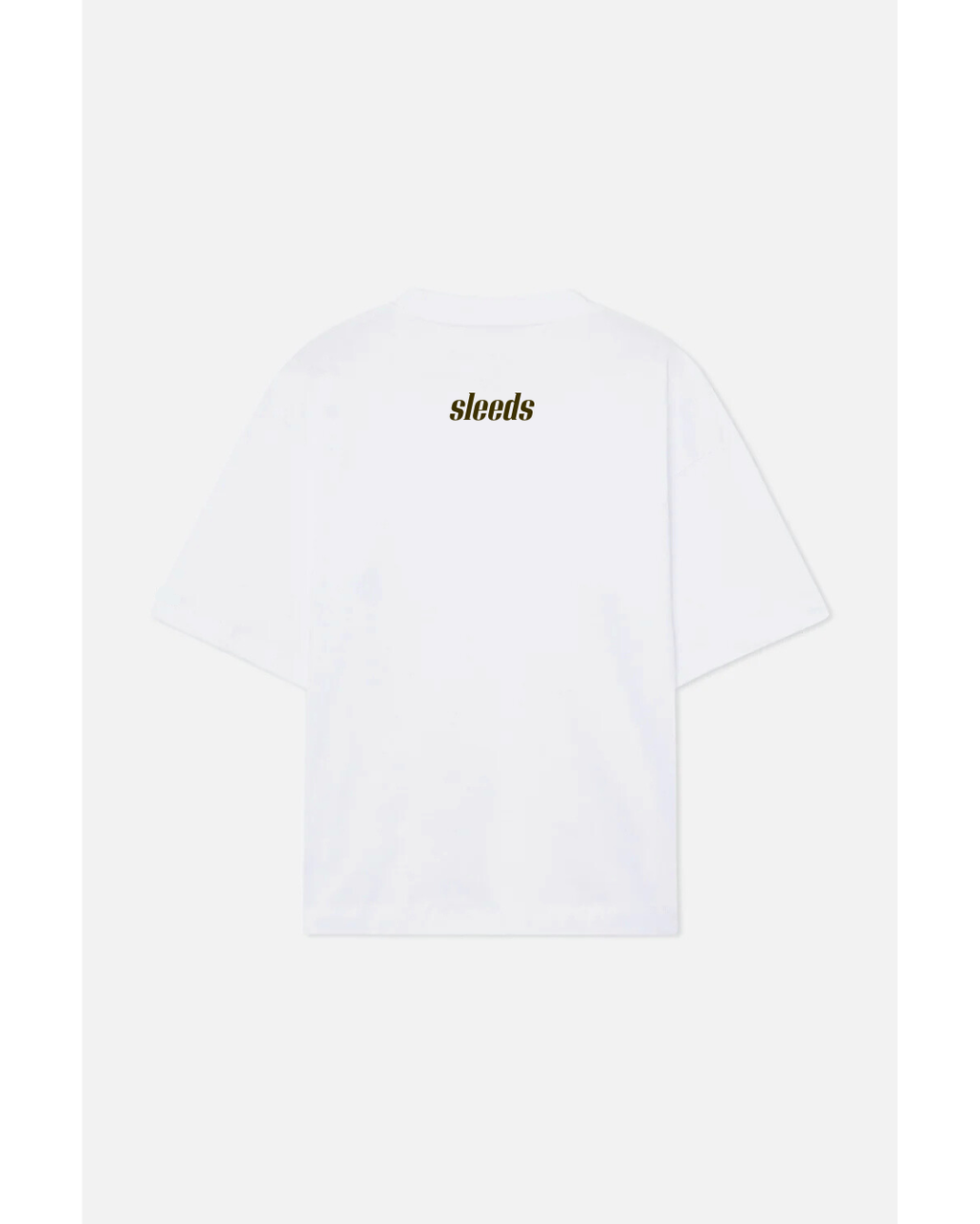 back SLEEDS White T-shirt