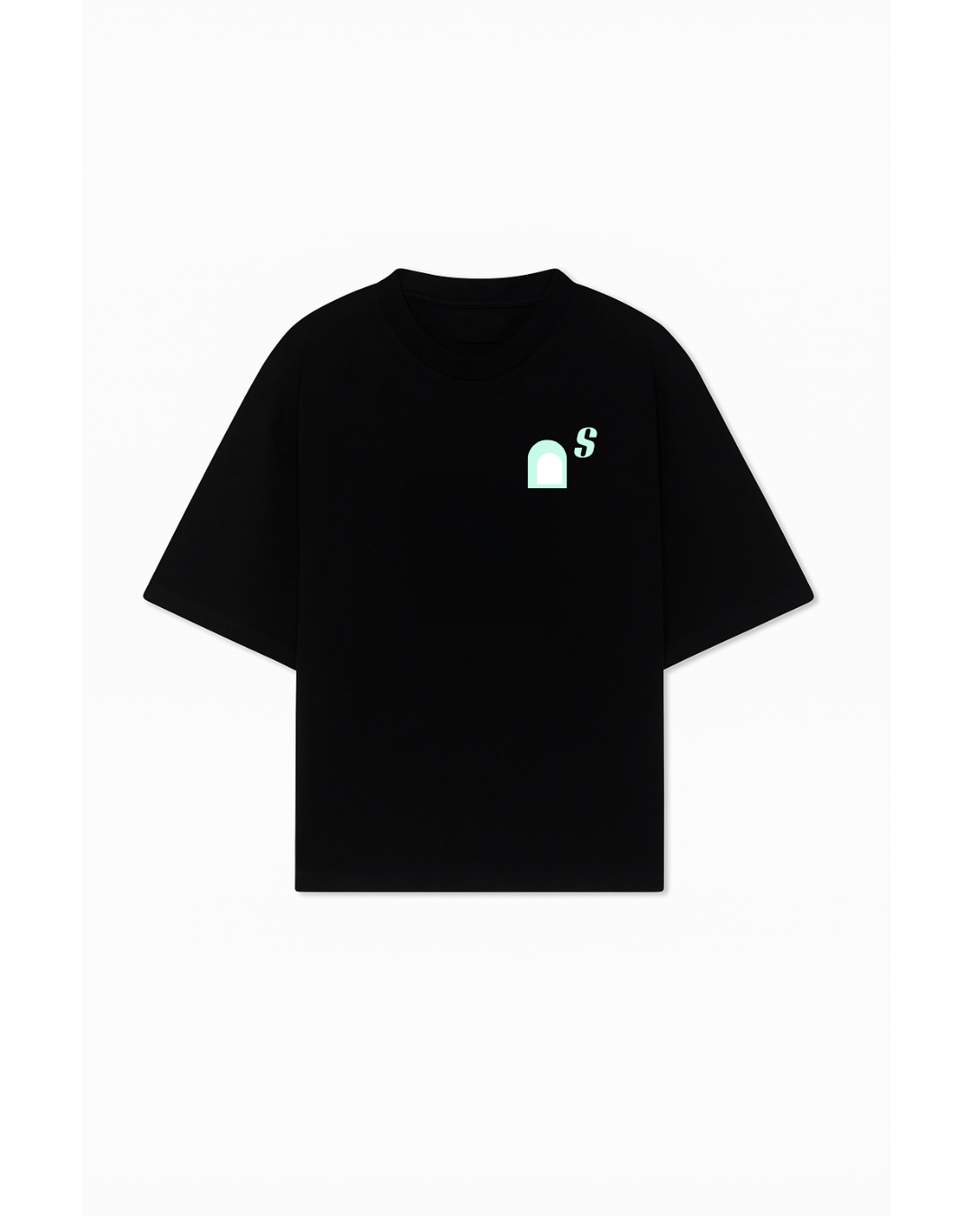 BLACK T-SIRT BABY BLU